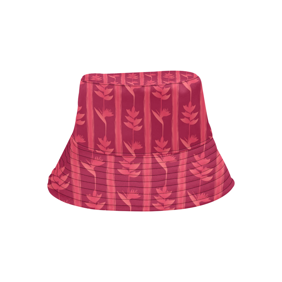 Heliconia Pink Pattern Unisex Bucket Hat