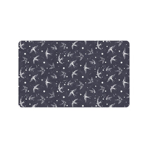 Swallow Pattern Print Design 02 Doormat