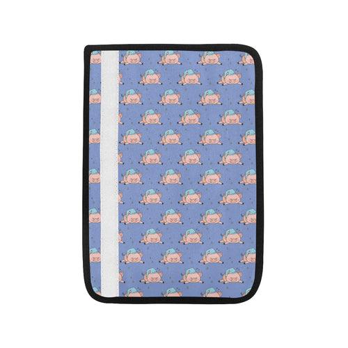 Pig Pattern Print Design 03 Car Seat Belt Cover