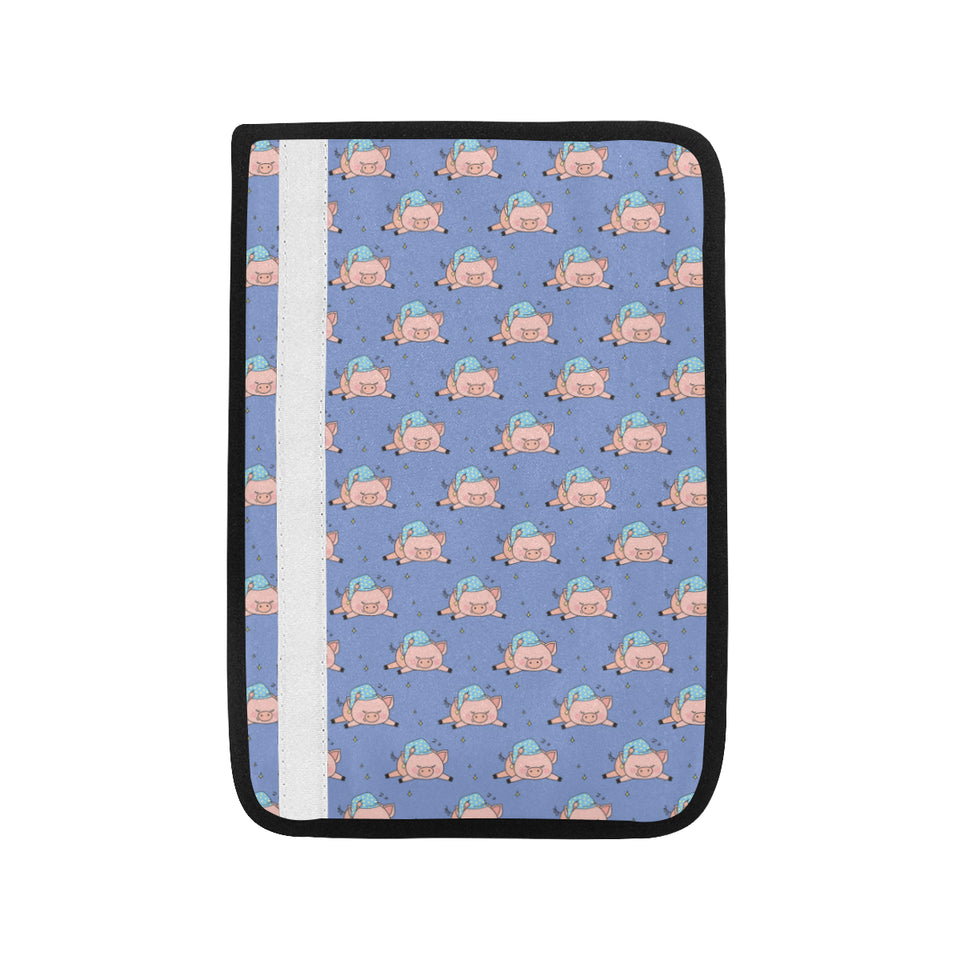 Pig Pattern Print Design 03 Car Seat Belt Cover