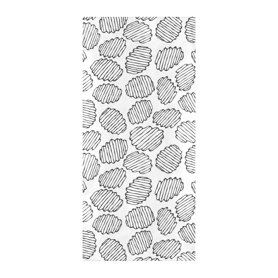 Potato Chips Pattern Print Design 03 Beach Towel