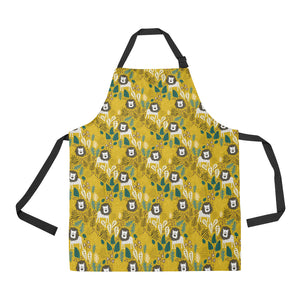 Lion Pattern Print Design 01 Adjustable Apron