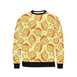 Cheese Pattern Men's Crew Neck Sweatshirt