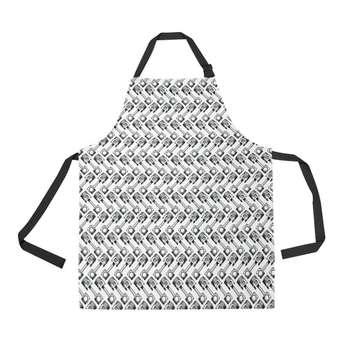 Engine Piston Pattern Print Design 03 Adjustable Apron