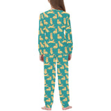 Golden Retriever Pattern Print Design 05 Kids' Boys' Girls' All Over Print Pajama Set