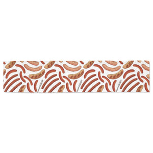 Sausage Pattern Print Design 05 Table Runner