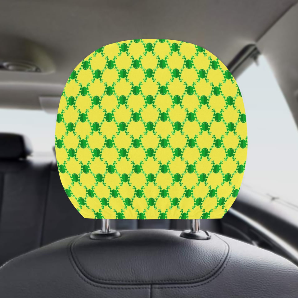 Frog Pattern Car Headrest Cover