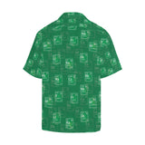 Chemistry Periodic Table Pattern Print Design 01 Men's All Over Print Hawaiian Shirt (Model T58)