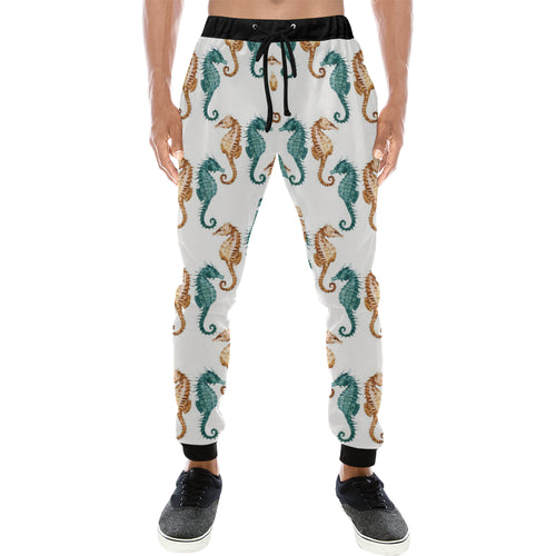 Seahorse Pattern Background Unisex Casual Sweatpants