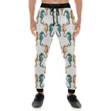 Seahorse Pattern Background Unisex Casual Sweatpants