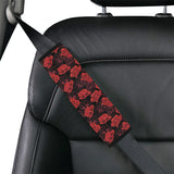 Rose Pattern Print Design 01 Car Seat Belt Cover