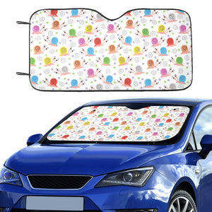 Snail Pattern Print Design 05 Car Sun Shade