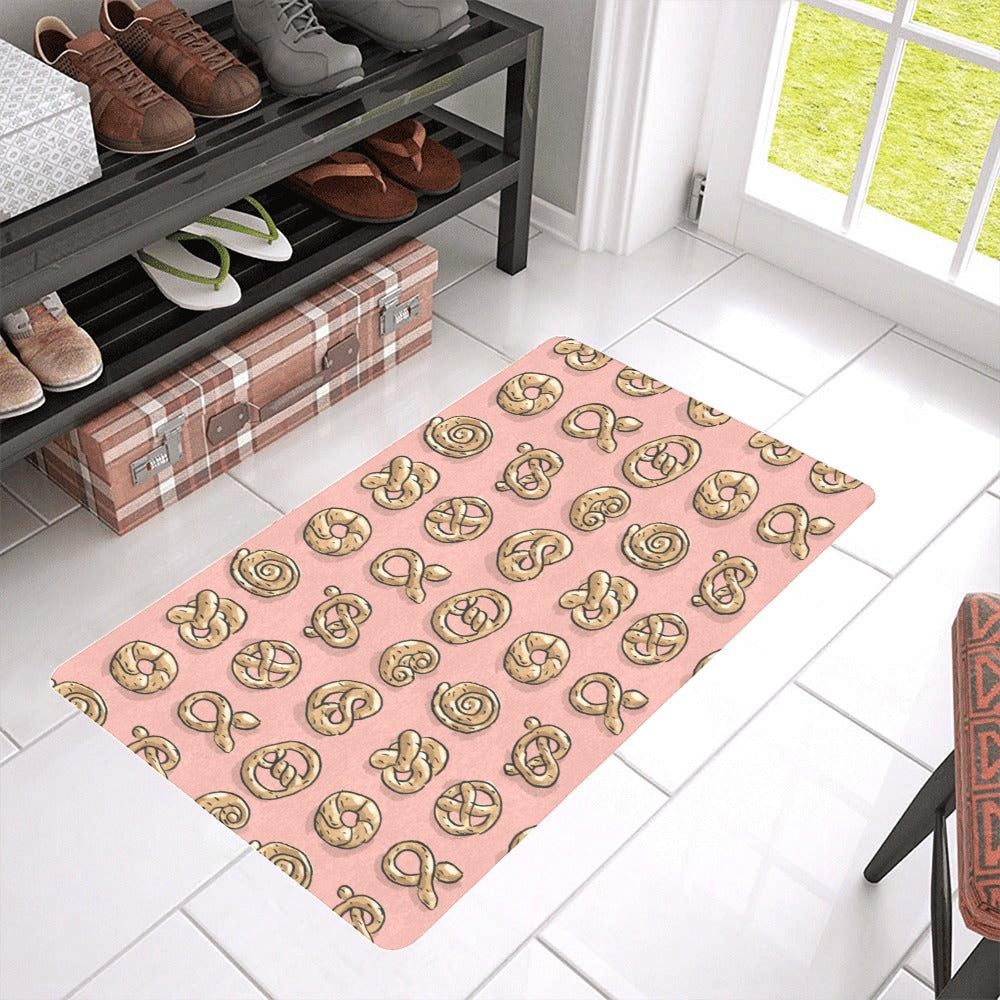 Pretzels Pattern Print Design 04 Doormat