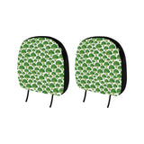 Broccoli Pattern Background Car Headrest Cover