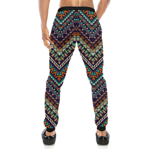 Zigzag African Afro Dashiki Adinkra Kente Unisex Casual Sweatpants