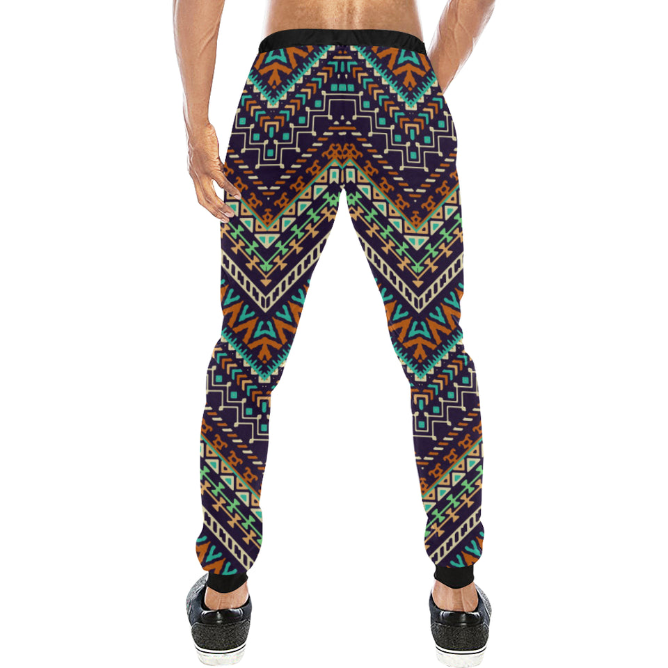 Zigzag African Afro Dashiki Adinkra Kente Unisex Casual Sweatpants