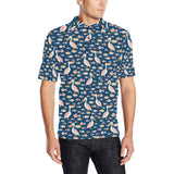 Pelican Pattern Print Design 01 Men's All Over Print Polo Shirt