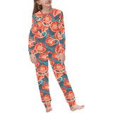 Tomato Pattern Background Kids' Boys' Girls' All Over Print Pajama Set