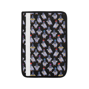 Pigeon Pattern Print Design 04 Car Seat Belt Cover