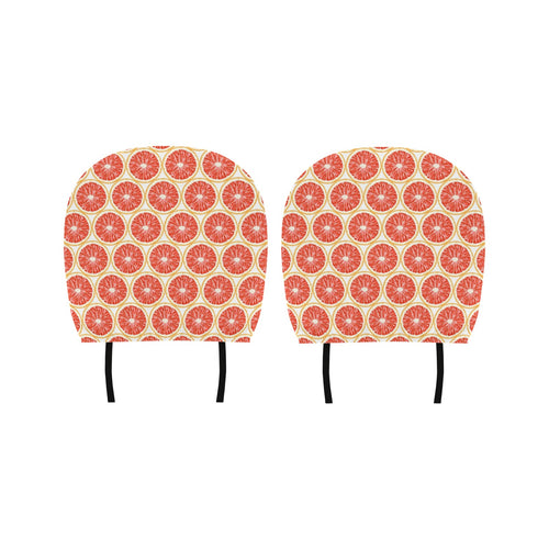 Sliced Grapefruit Pattern Car Headrest Cover