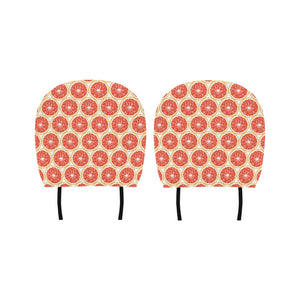 Sliced Grapefruit Pattern Car Headrest Cover