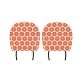 Sliced Grapefruit Pattern Car Headrest Cover