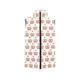 Pretzels Pattern Print Design 01 Women's Padded Vest