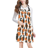 Carrot Pattern Print Design 02 Adjustable Apron