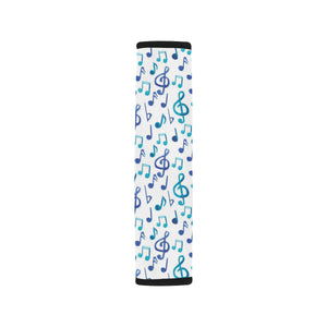 Music Notes Pattern Print Design 03 Car Seat Belt Cover