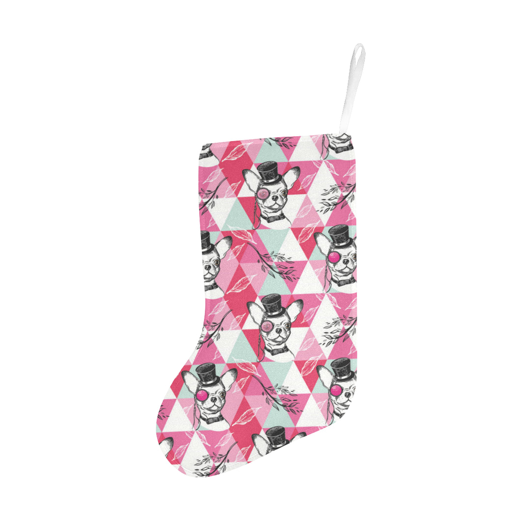 Cool Chihuahua Pink Pattern Christmas Stocking