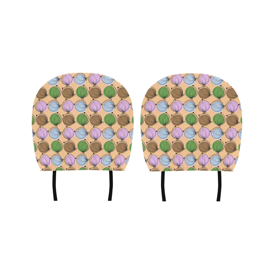 Onion Pattern Car Headrest Cover