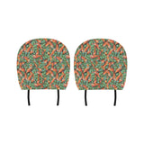 Carrot Pattern Print Design 04 Car Headrest Cover