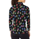 Darts Pattern Print Design 03 Women's Long Sleeve Polo Shirt