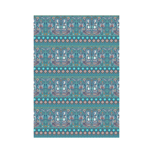 Mermaid Pattern Ethnic Motifs House Flag Garden Flag