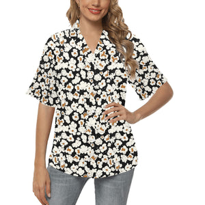 Popcorn Pattern Print Design 02 Women's All Over Print Hawaiian Shirt