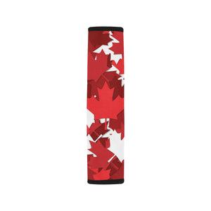 Canadian Maple Leaves Pattern Car Seat Belt Cover