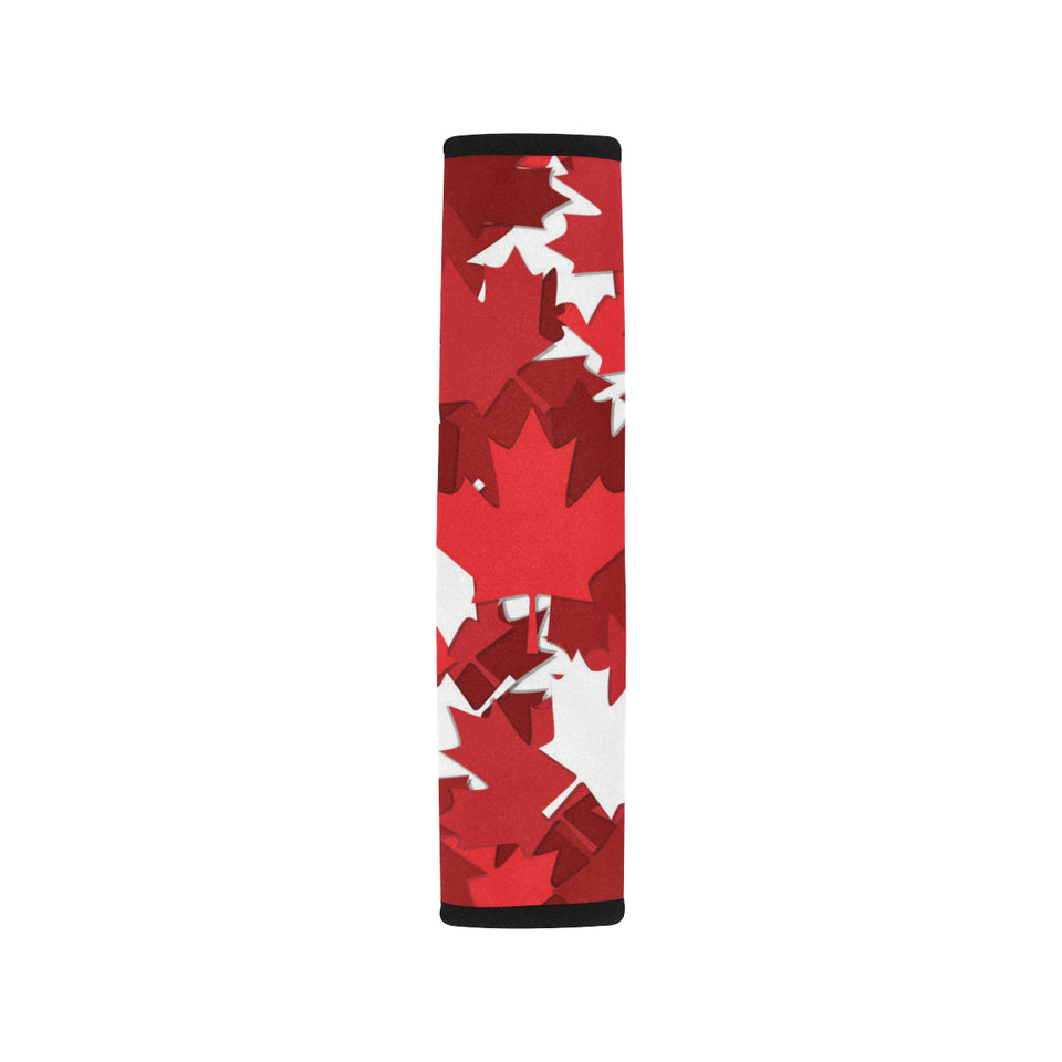 Canadian Maple Leaves Pattern Car Seat Belt Cover