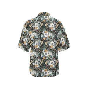 Hummingbird Pattern Print Design 05 Women's All Over Print Hawaiian Shirt