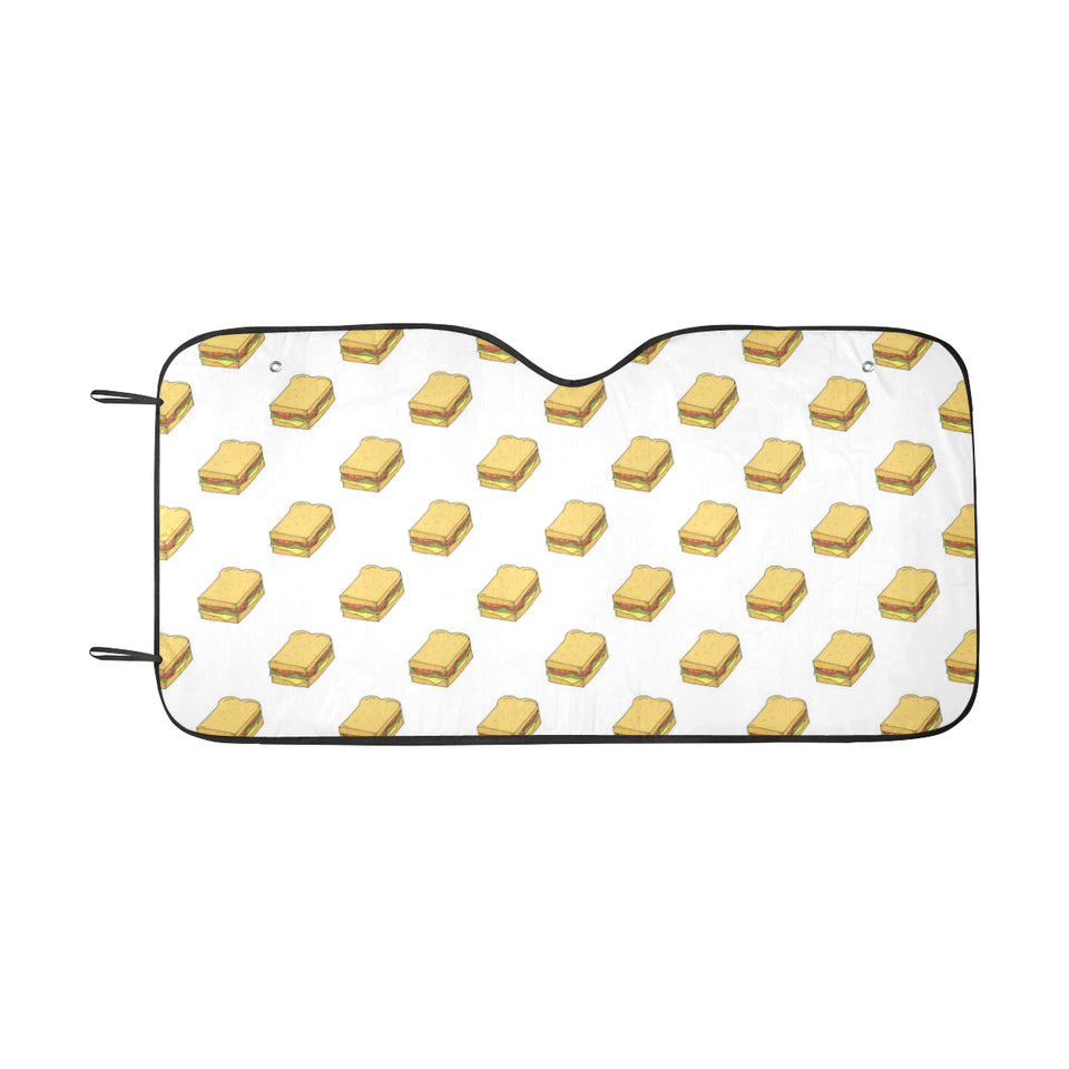 Sandwich Pattern Print Design 04 Car Sun Shade