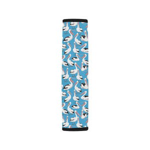 Pelican Pattern Print Design 04 Car Seat Belt Cover