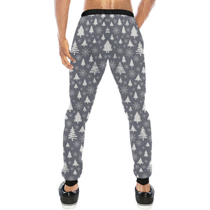 Snowflake Chirstmas Pattern Unisex Casual Sweatpants