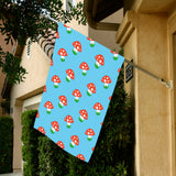 Mushroom Pokkadot Pattern House Flag Garden Flag