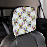 Chihuahua Pattern Car Headrest Cover