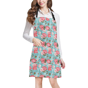 Rose Pattern Print Design 03 Adjustable Apron