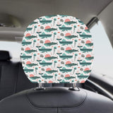 Whale Jelly Fish Pattern Car Headrest Cover