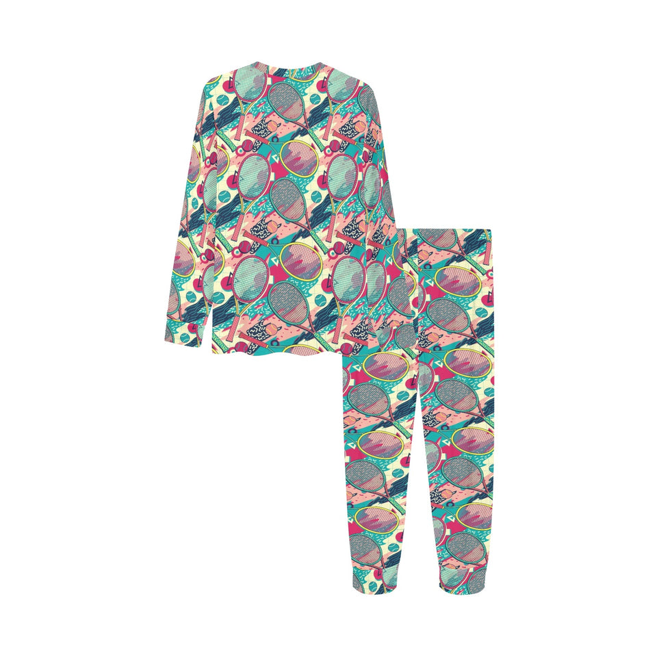 Tennis Pattern Print Design 01 Kids' Boys' Girls' All Over Print Pajama Set