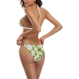 White Tulip Pattern Sexy Bikinis Two-Pieces Swimsuits