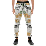 Zebra Hibiscus Pattern Unisex Casual Sweatpants