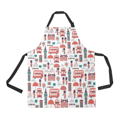 British Pattern Print Design 02 Adjustable Apron