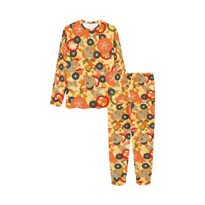 Pizza Texture Pattern Kids' Boys' Girls' All Over Print Pajama Set